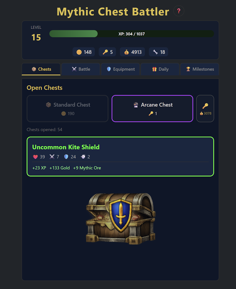 Mythic Chest Battler Screenshot